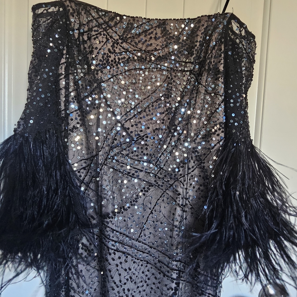 Rickie Freeman Teri Jon Sequin Off Shoulder Maxi 2024 - Picture 5 of 5